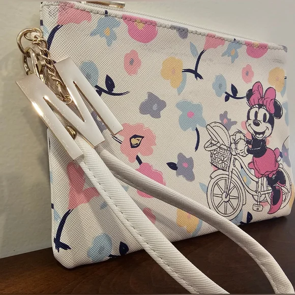 Floral Disney Minnie Mouse Wristlet - Picture 3 of 11